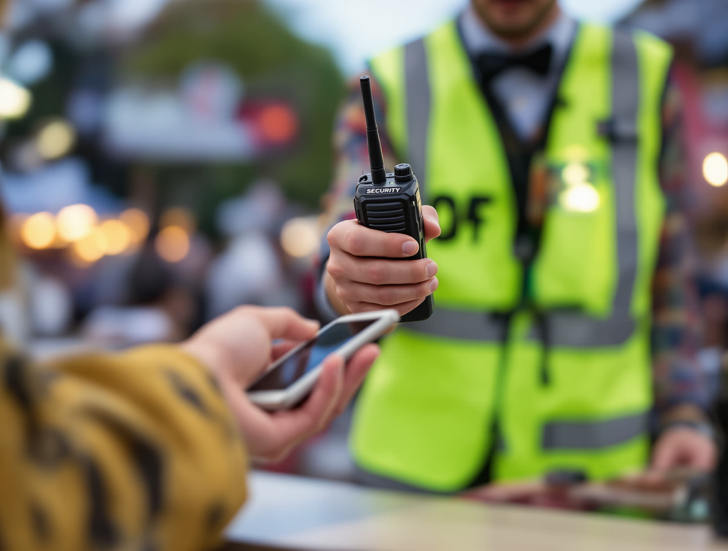 Funkgerät wird bei der Rückgabe gescannt